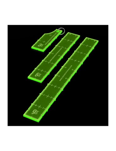 Pack Reglas Wargames 3-6-9 Verde Fluor