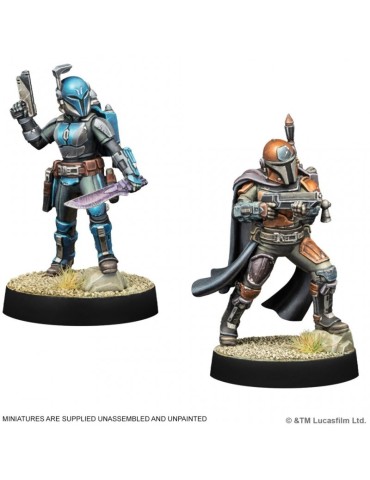 SW Legión: Customizable Mandalorian Leader&Hunter