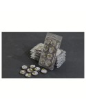 copy of Frost Lake - Round 25mm (x12) | Peanas Escénicas Heladas para Miniaturas