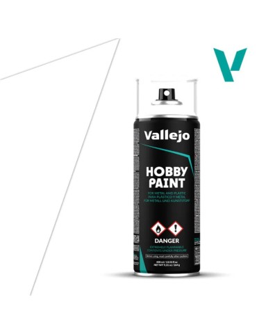 Spray Blanco para Imprimación Vallejo | Primer Acrílico para Miniaturas y Modelismo