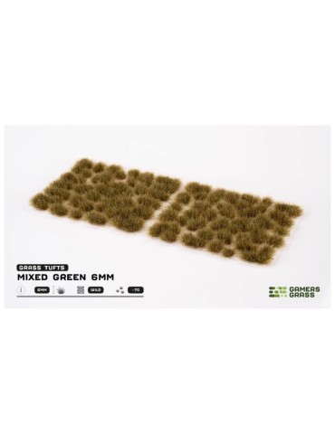Mixed Green 6mm - Small