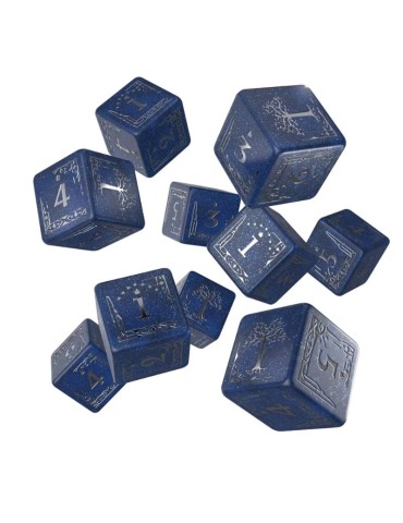 Set de Dados D6 Gondor (10 Unidades) - The Lord of the Ring - Q Workshop