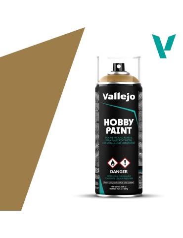 Spray Amarillo Desierto para Imprimación Vallejo | Imprimación Acrílica para Miniaturas