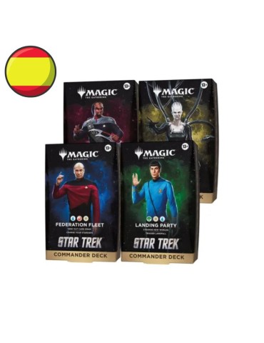 Magic the Gathering Star Trek Mazos de Commander Caja (4) castellano