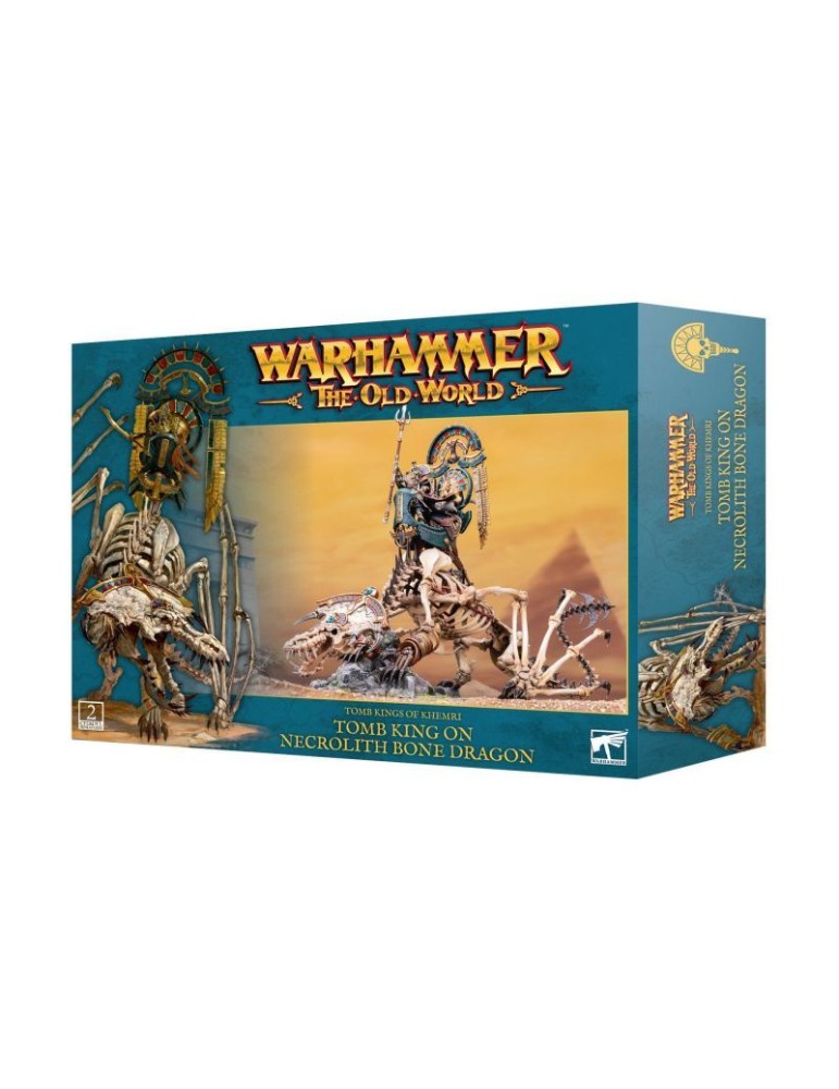 TOMB KINGS OF KHEMRI: TOMB KING ON NECROLITH BONE DRAGON