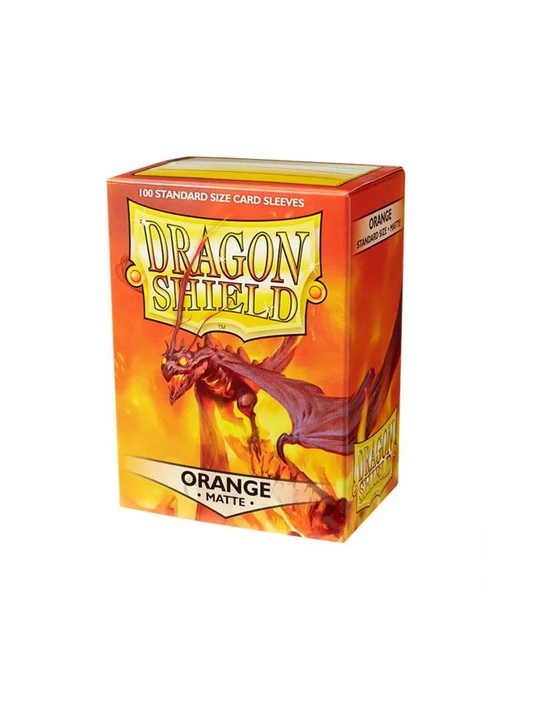 Fundas Standard Matte Naranja (100 fundas) Dragon Shield