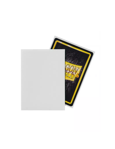 Fundas Standard White Matte (100 fundas) Dragon Shield.