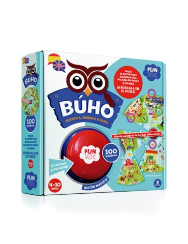 Búho – Puzzle botón – 200 palabras